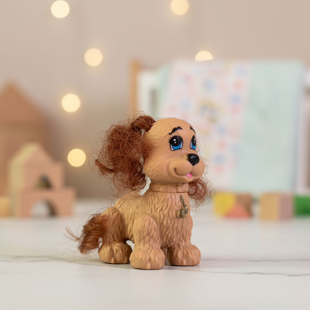 Fisher-Price Snap 'N Style Pets Coco the Cocker Toy Figure.