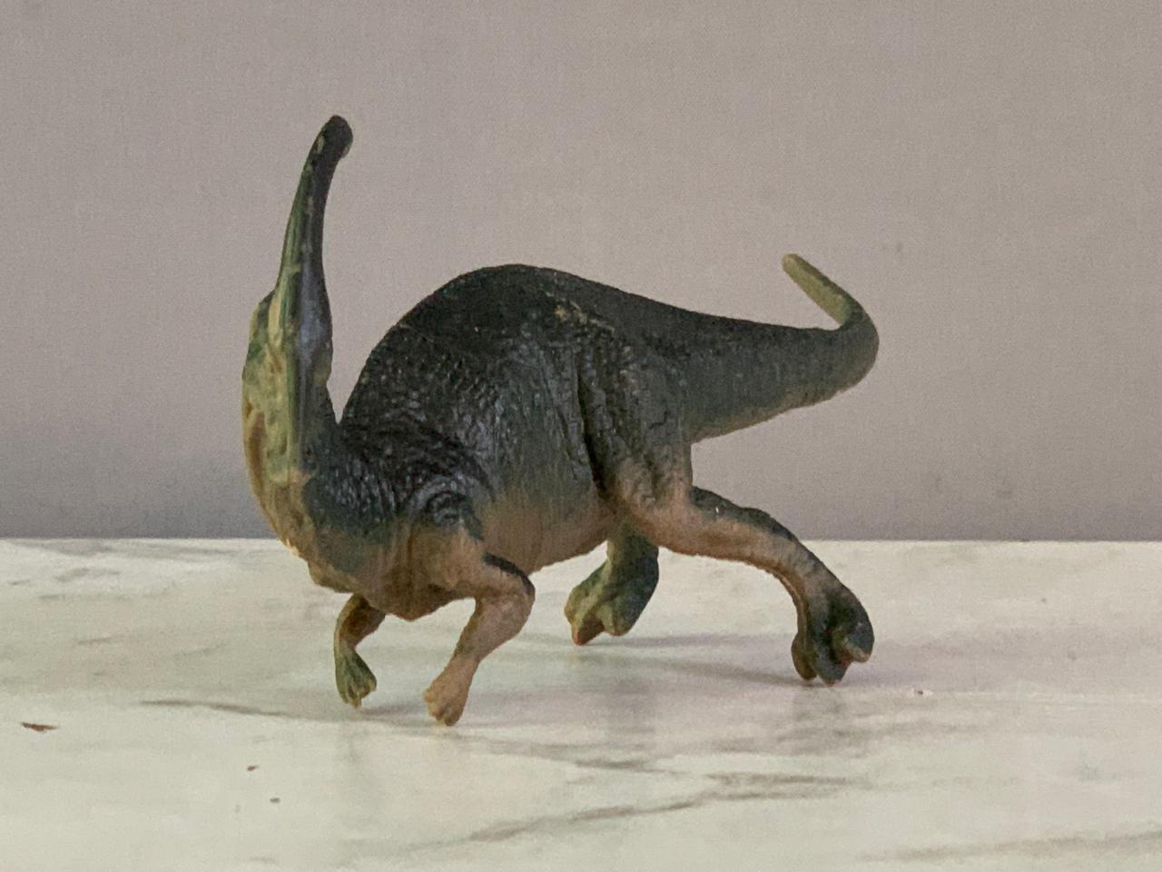 Parasaurolophus Dinosaur Toy Figure. (Rs 100 advance)