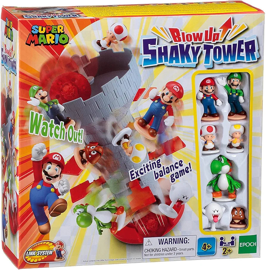 Epoch Games Super Mario Blow Up! Shaky Tower Balancing Game.(New)(Rs 250 advance)