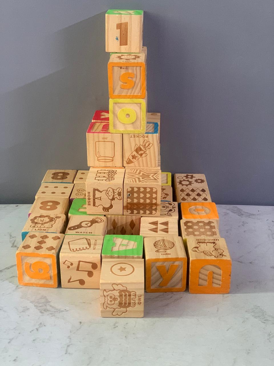 Spark. Create. Imagine. Alphabet Blocks.(40 pieces)(Rs 350 advance)