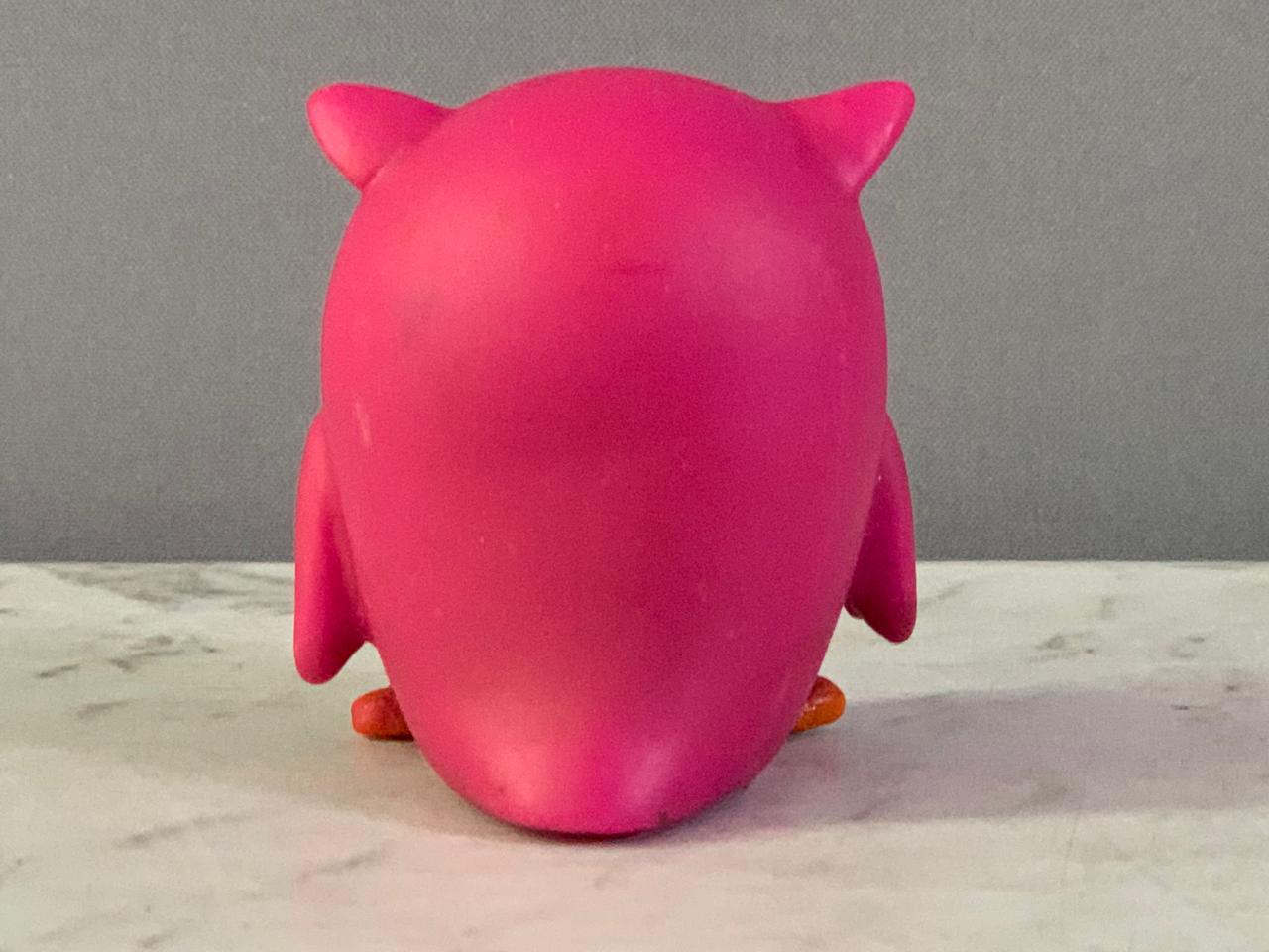 Pink Owl Squeeze Toy.