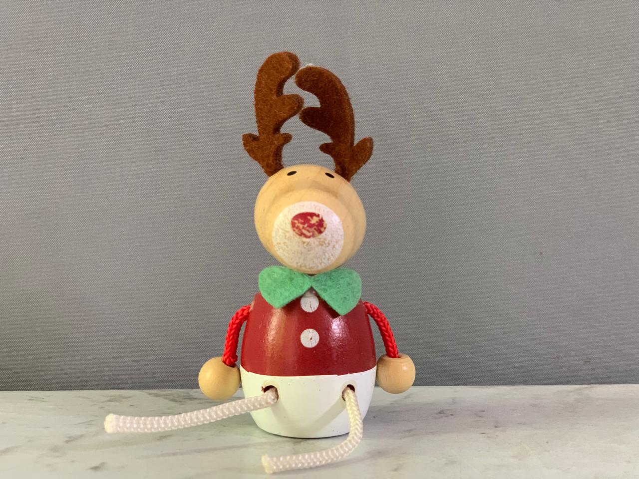 Mark's Hračky wooden Reindeer Figurine.