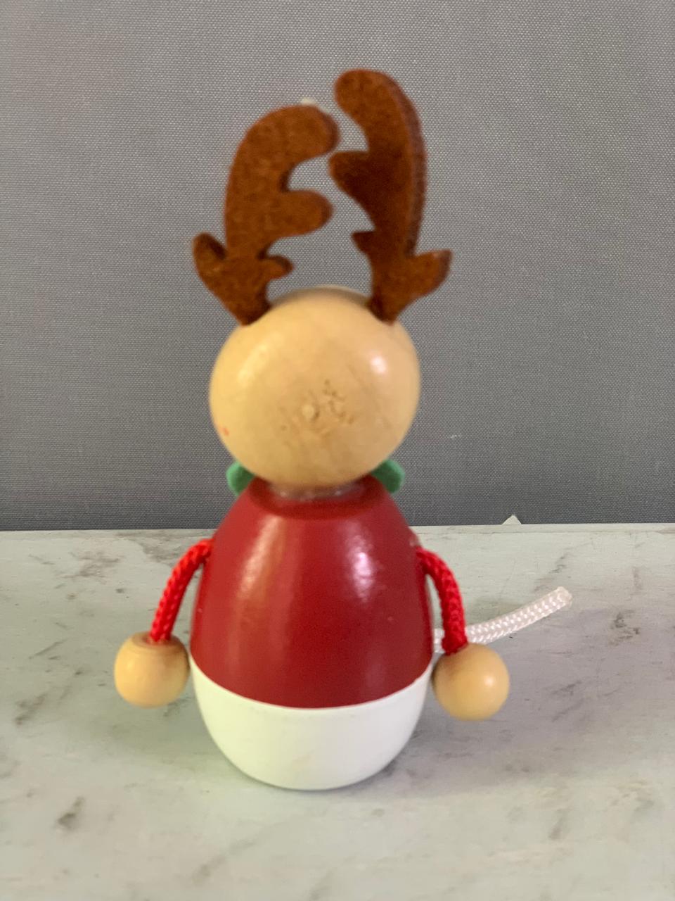 Mark's Hračky wooden Reindeer Figurine.