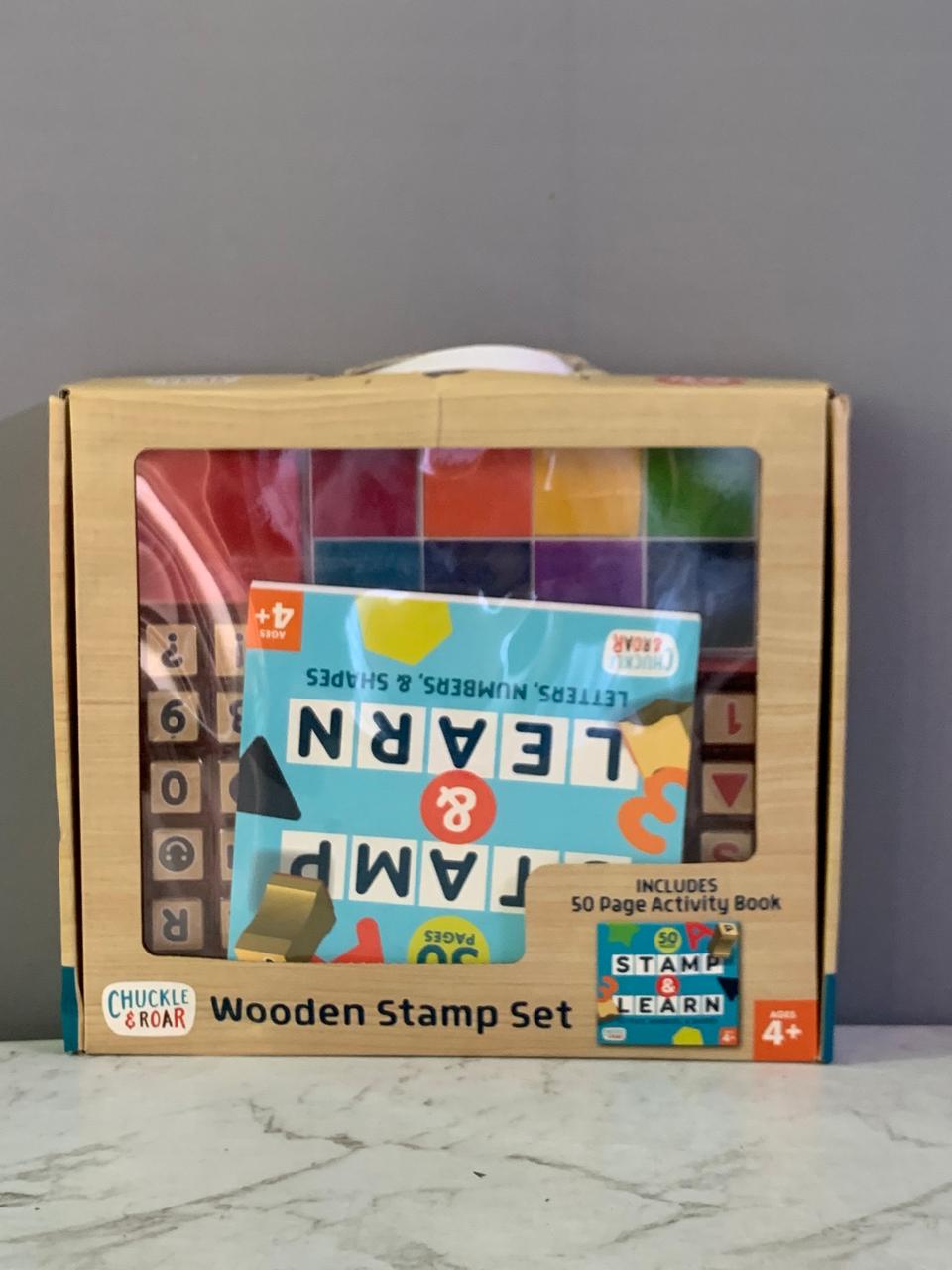 Chuckle & Roar Wooden Stamp Set. (New)(Rs 400 advance)