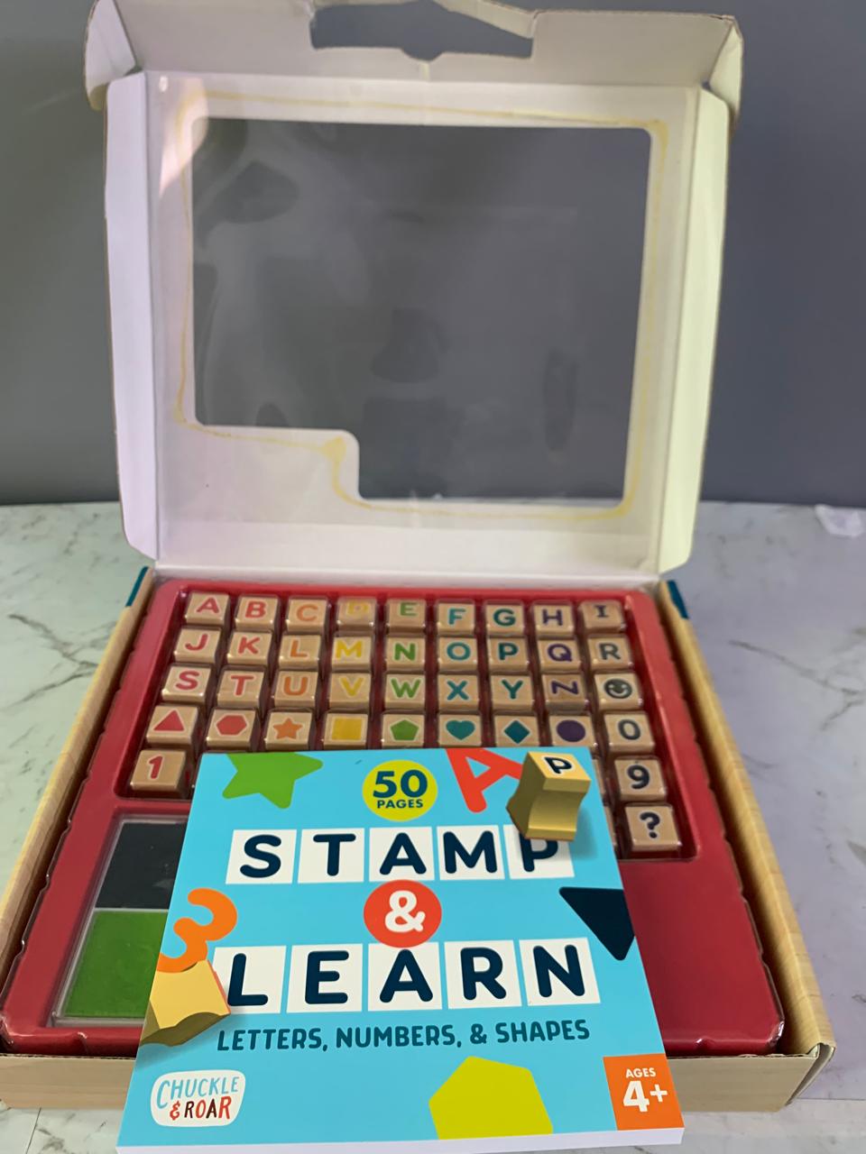 Chuckle & Roar Wooden Stamp Set. (New)(Rs 400 advance)