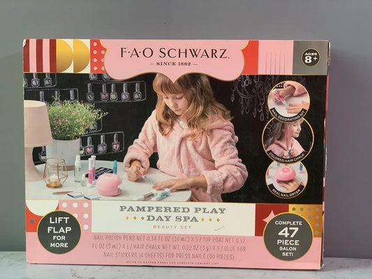 FAO Schwarz Pampered Play Day Spa Beauty Set.(Nail Dryer isn’t functional)(Rs 200 advance)