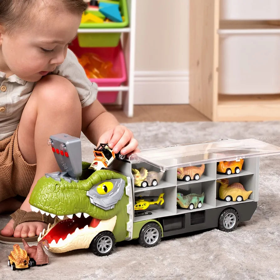 JOYIN Dinosaur Transport Truck Toy. (Rs 500 advance)(without accessories)