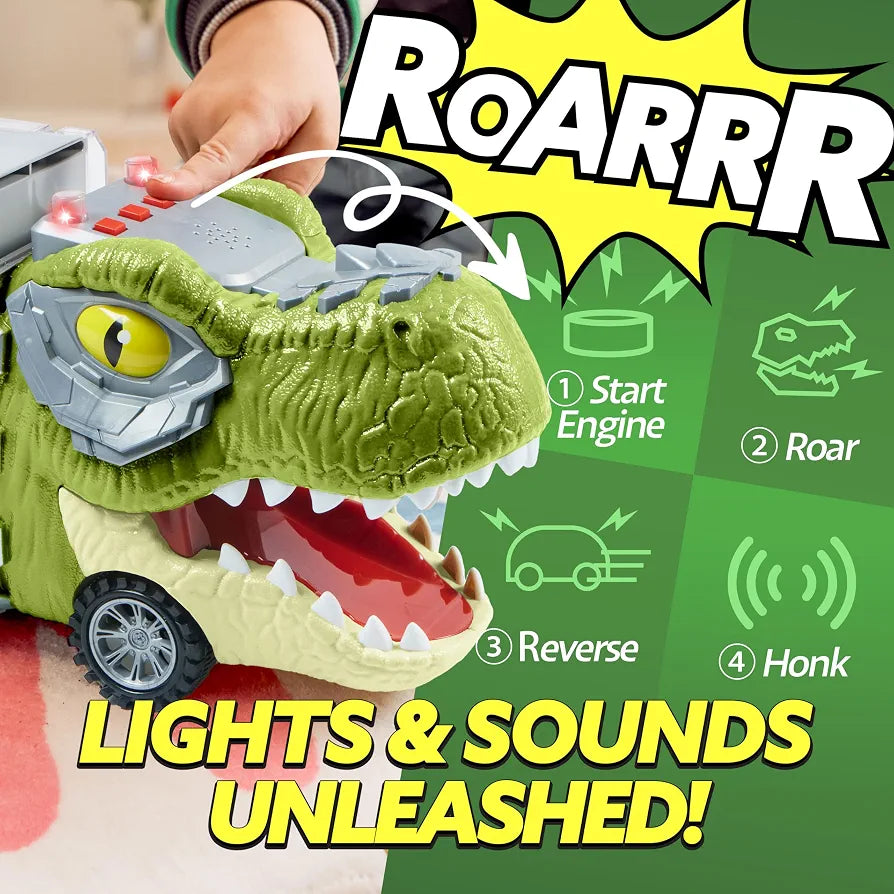 JOYIN Dinosaur Transport Truck Toy. (Rs 500 advance)(without accessories)
