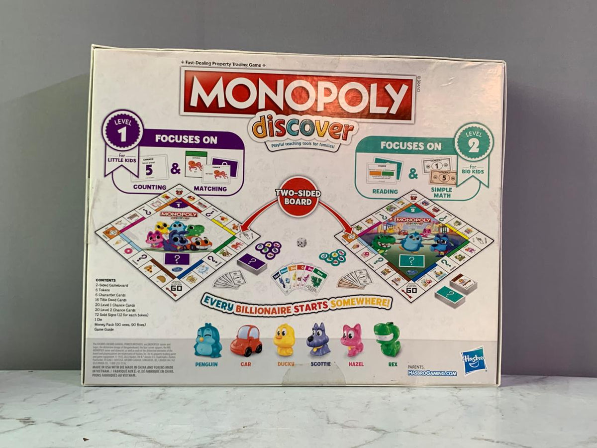 Monopoly Junior Board Game.(Rs 250 advance)