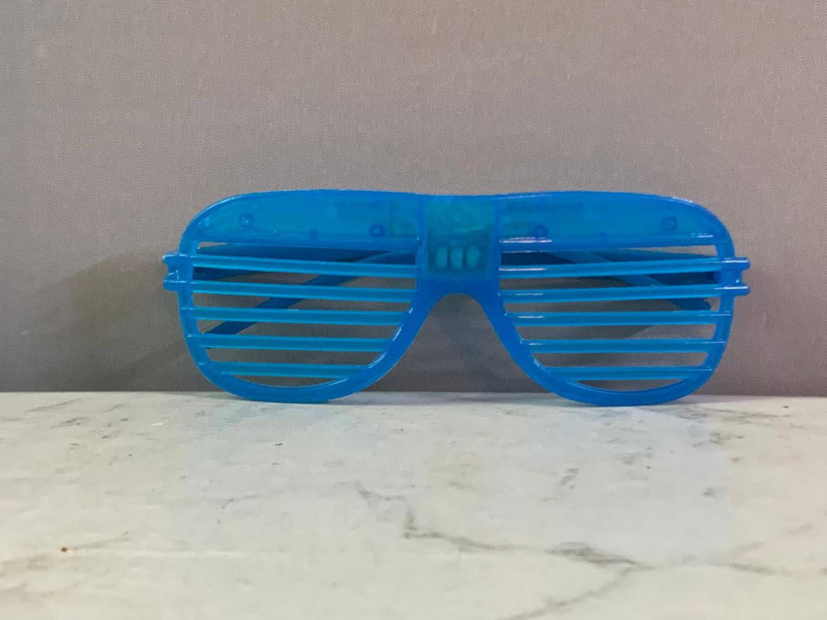 Ultra Blue LED Shutter Glasses.(batteries need replacement)(Rs 150 advance)