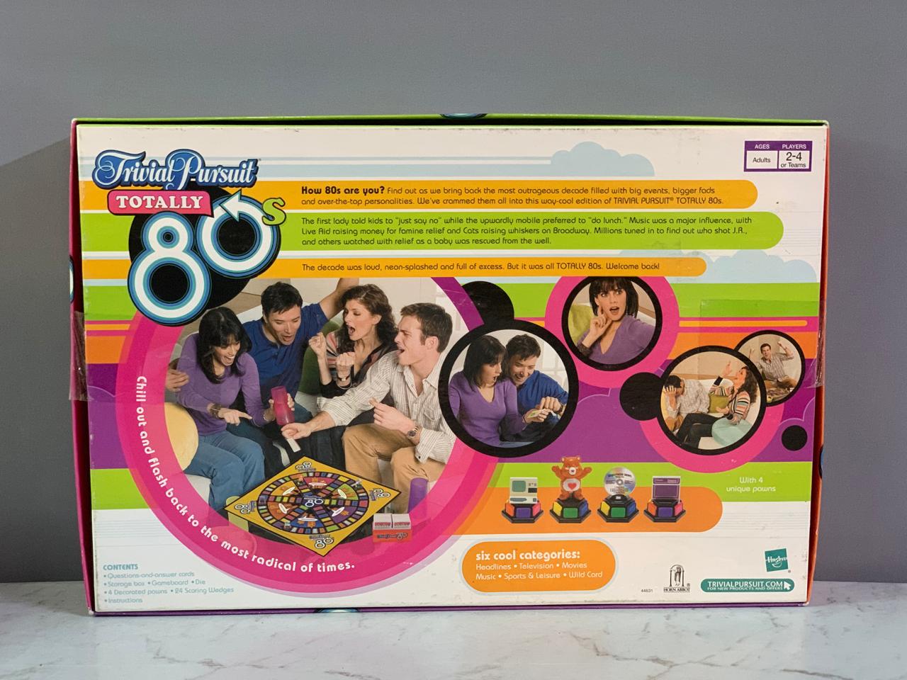Hasbro Trivial Pursuit Totally 80s Board Game. (Rs 300 advance)
