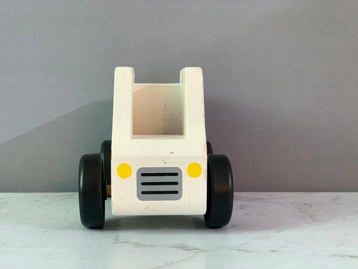 Melissa & Doug Wooden Toy Ambulance.