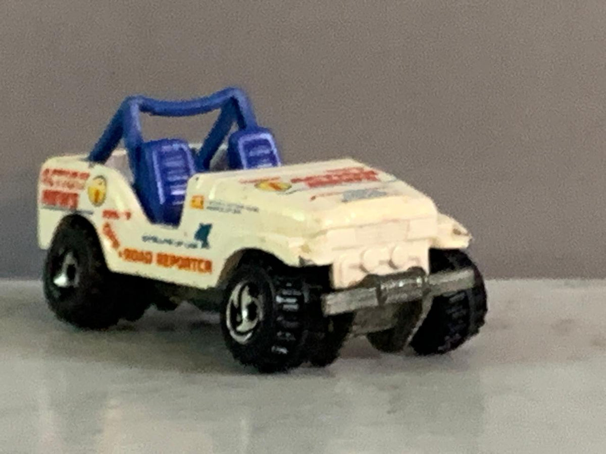 Hot Wheels "Action News" Off-Road Reporter Jeep CJ-7.