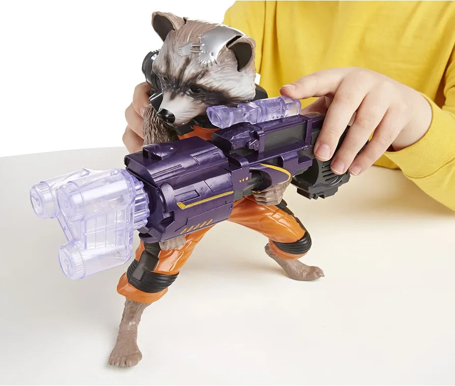 Marvel Guardians of The Galaxy Big Blastin' Rocket Raccoon Figure.(Rs 250 advance)