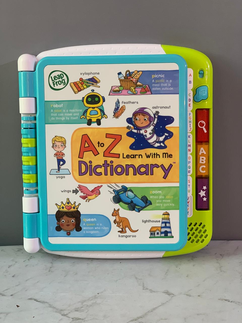 LeapFrog A to Z Learn with Me Dictionary. (Rs 500 advance)