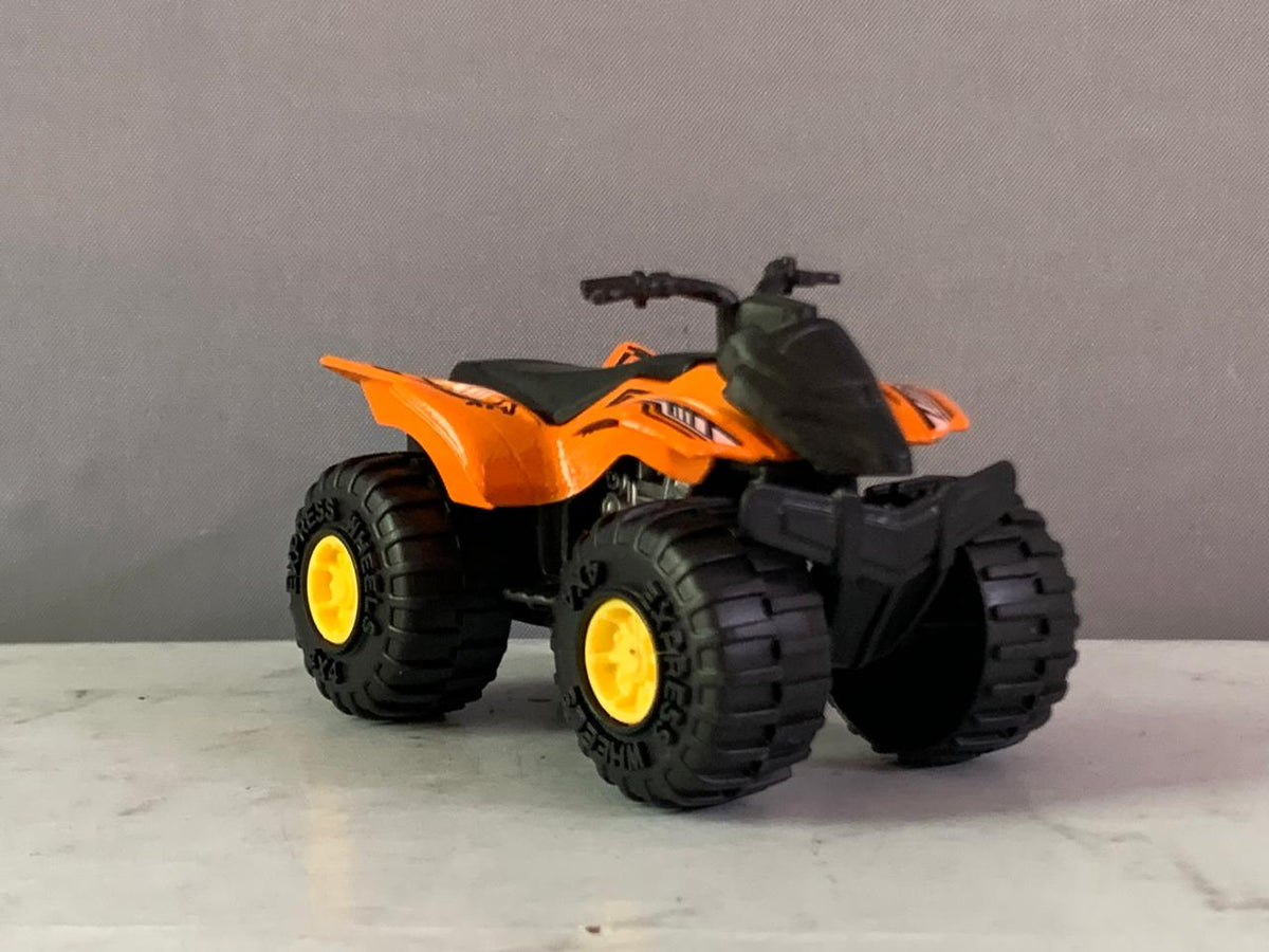 Greenbrier International Orange ATV 4x4 Quad Bike.