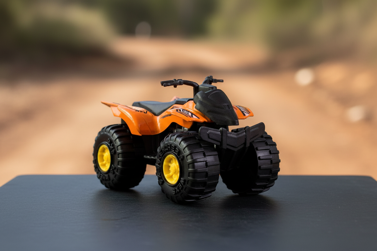 Greenbrier International Orange ATV 4x4 Quad Bike.