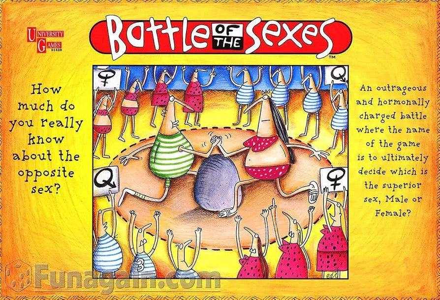 University Games Battle of The Sexes Board Game.(Rs 250 advance)