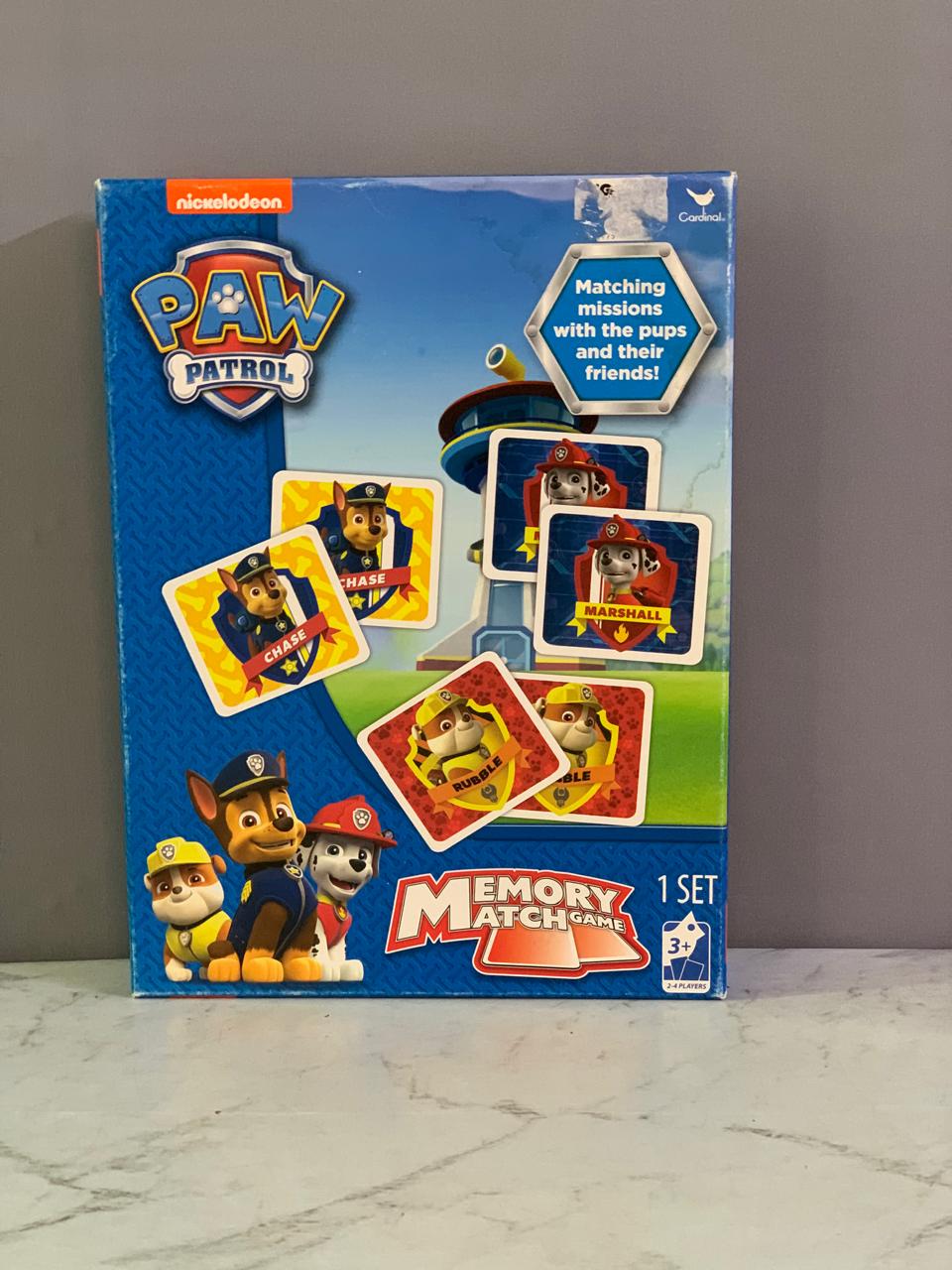 Paw Patrol - Memory Match Game 73 Cards. (Rs 250 advance)