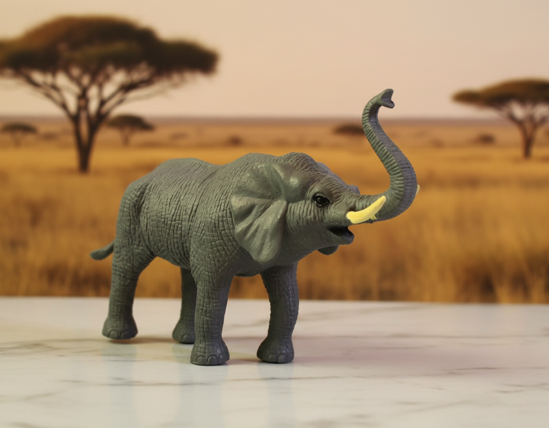 Elephant Toy Figurine.