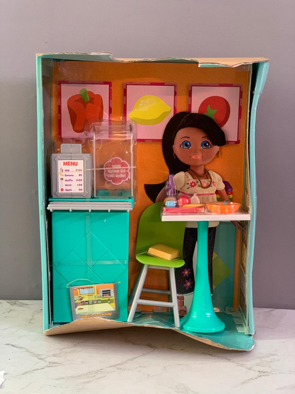 Mattel Dora's Explorer Girls School Cafeteria Playset. (New)(Rs 350 advance)