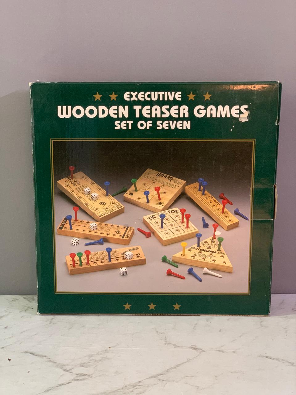 Executive Wooden Teaser Games Set of Seven.(Rs 250 advance)