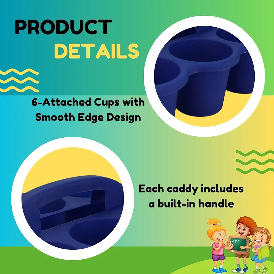 Deflecto Antimicrobial Kids 6 Cup Caddy. (Rs 350 advance)