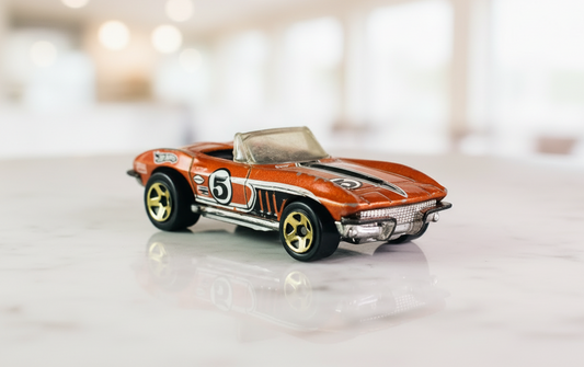 Hot Wheels '65 Corvette Convertible Die-Cast Toy Car.