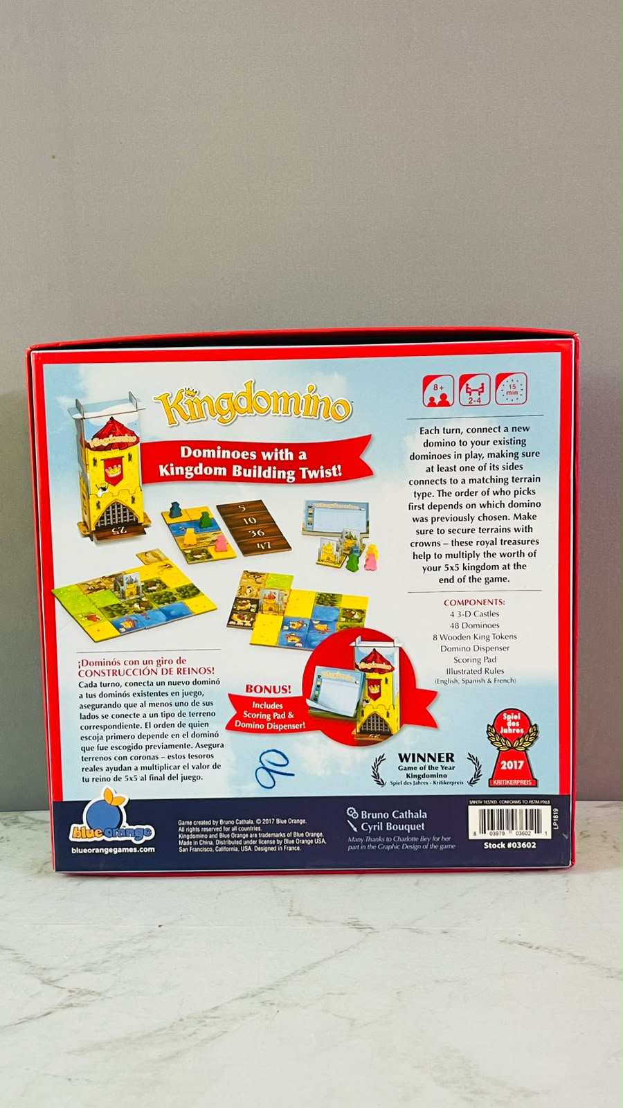 Blue Orange Kingdomino with Special Tower Board Game. (Rs 350 advance)