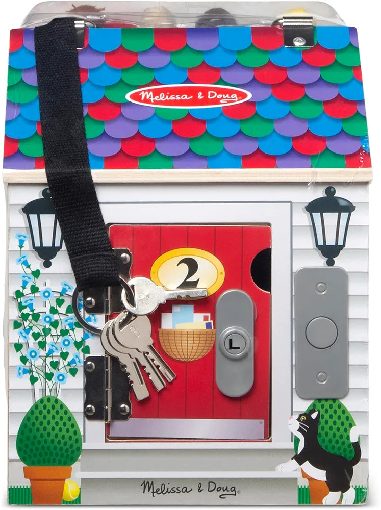 Melissa & Doug Take-Along Wooden Doorbell Dollhouse. (Rs 400 advance)