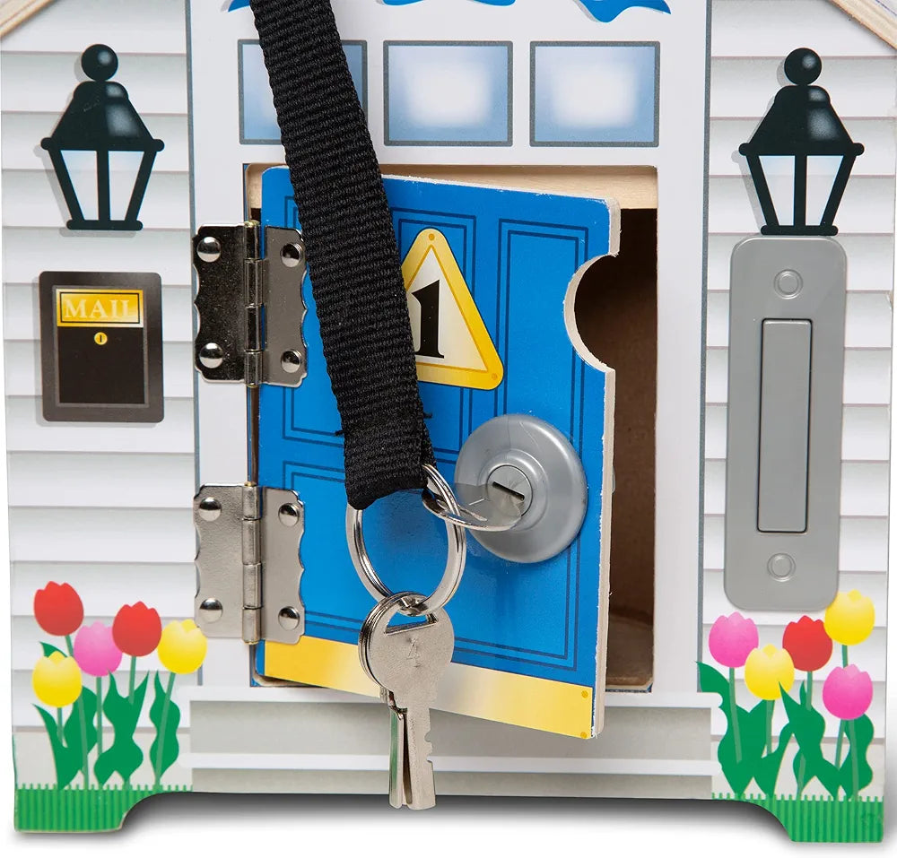Melissa & Doug Take-Along Wooden Doorbell Dollhouse. (Rs 400 advance)