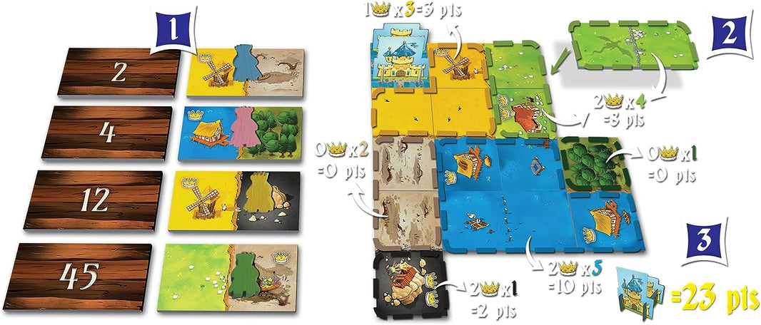Blue Orange Kingdomino with Special Tower Board Game. (Rs 350 advance)