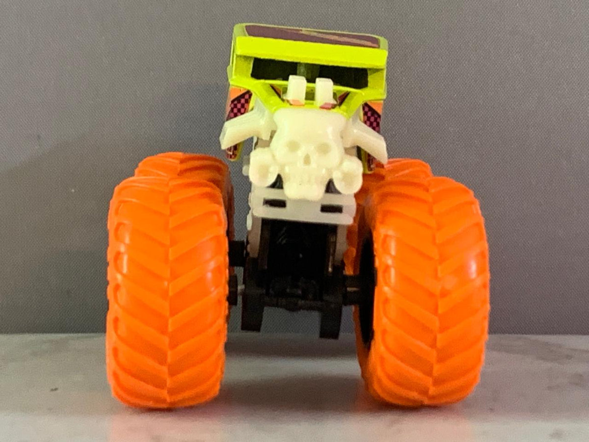 Hot Wheels Monster Trucks Glow in the Dark Bone Shaker. (Rs 100 advance)