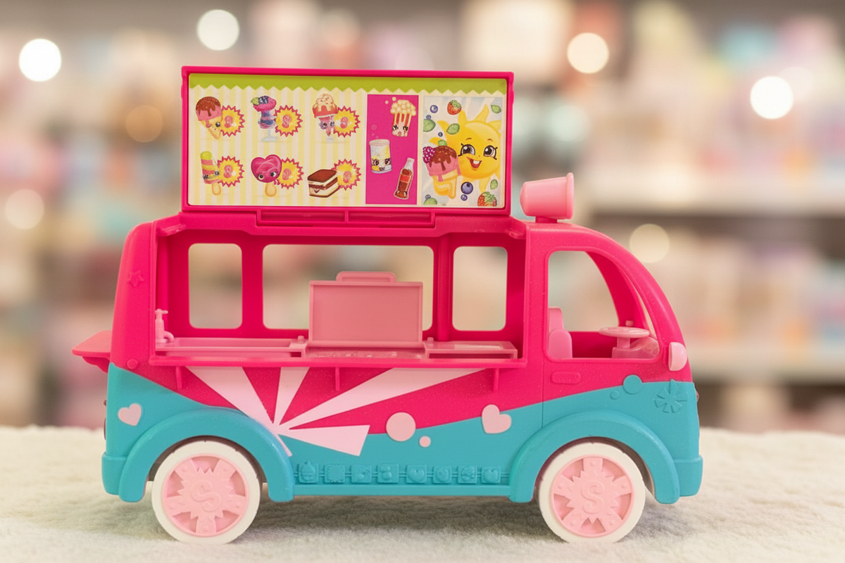 Shopkins Scoops Glitzi Ice Cream Truck. (Rs 250 advance)