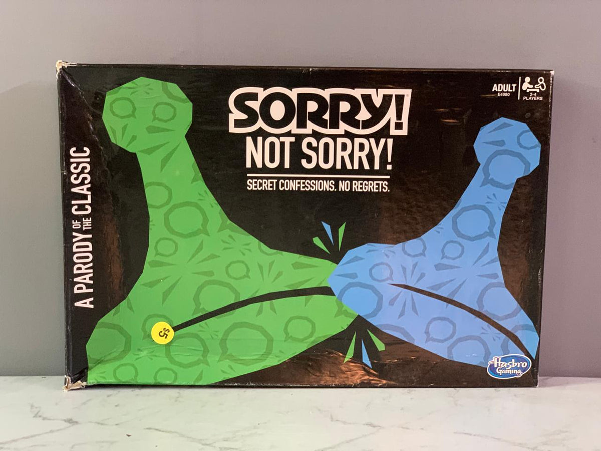 Hasbro Sorry! Not Sorry Board Game. (New)(Rs 250 advance)