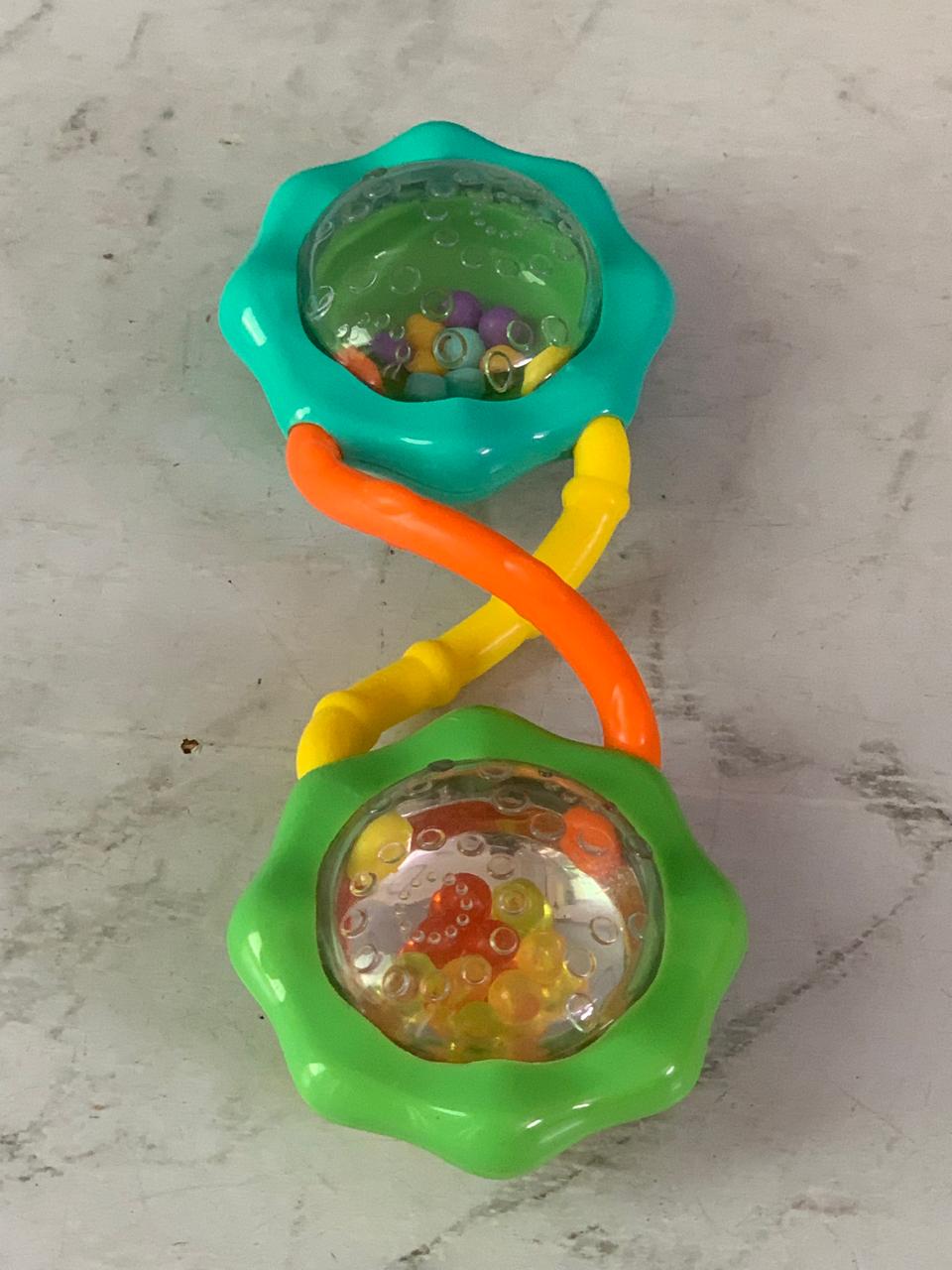 Bright Starts Rattle & Shake Barbell Toy.