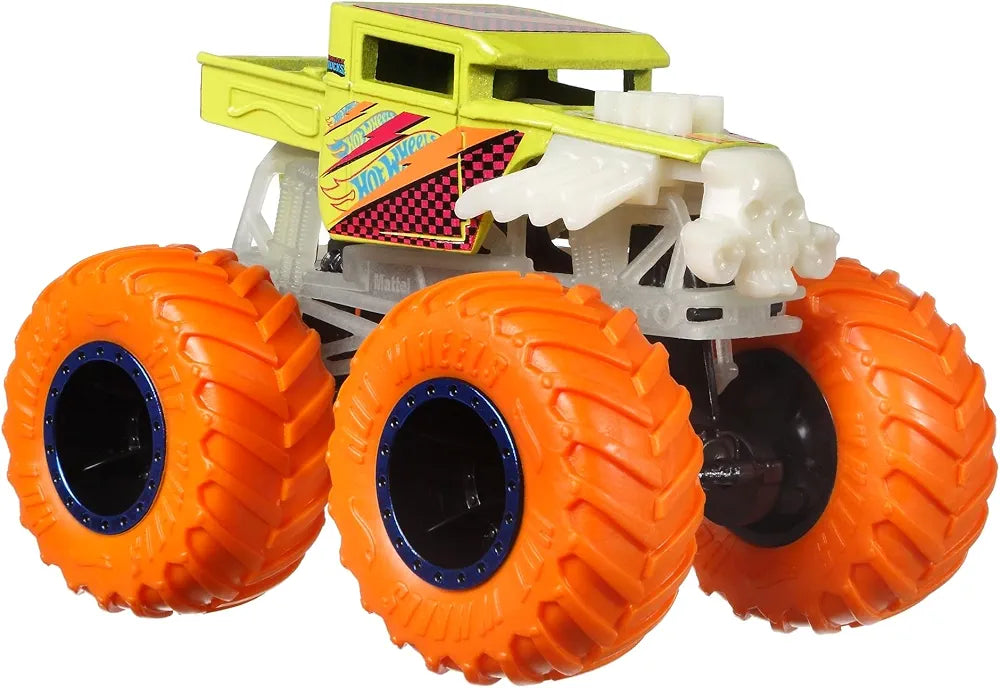 Hot Wheels Monster Trucks Glow in the Dark Bone Shaker. (Rs 100 advance)