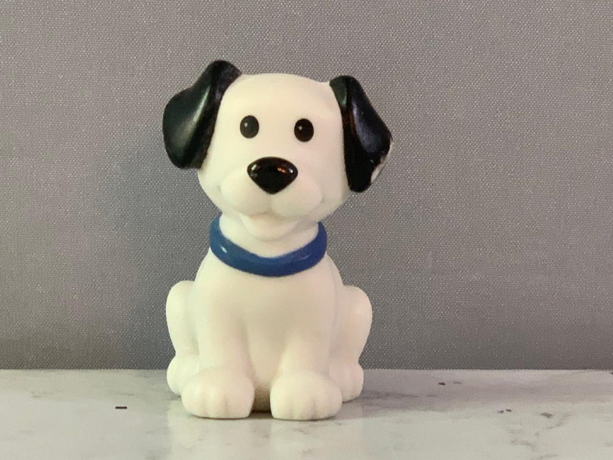 Fisher-Price Little People White Dog Figure.
