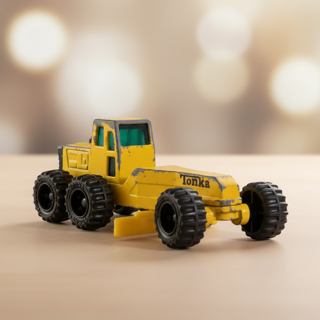 Tonka Die-Cast Miniature Road Grader.