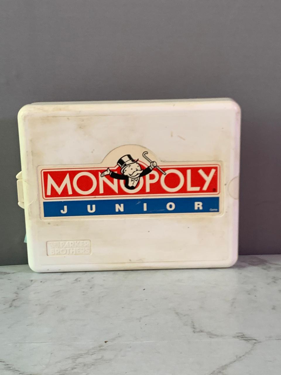 Vintage Monopoly Junior Travel Edition Board Game.
