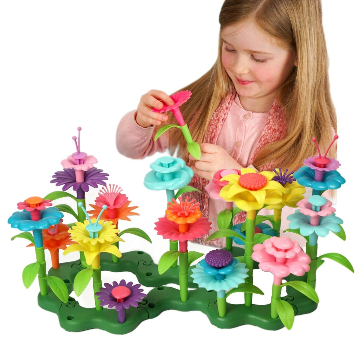 Colorful Flower Garden Building Toy Set. (Rs 350 advance)