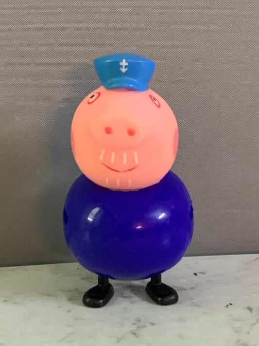 Peppa Pig Grandpa Pig Weeble Action Figure. (Without arms)(Rs 100 advance)