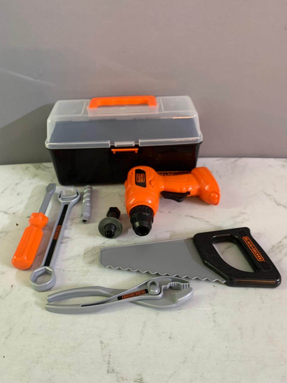 Black+Decker Junior Kids Tool Set.(box’s lock is broken)(Rs 250 advance)