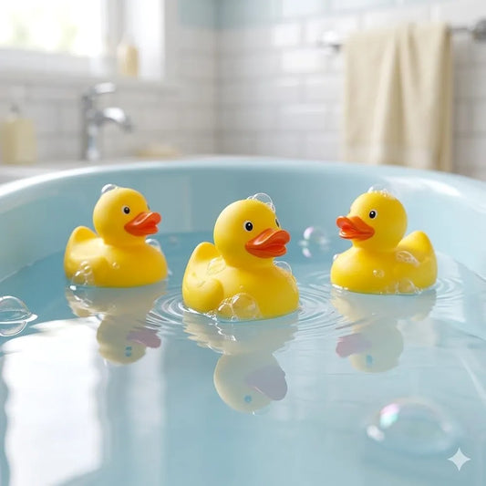 Bathtime Fun! 3-Piece Rubber Duck Bath Toy Set. (New) (Rs 150 advance)