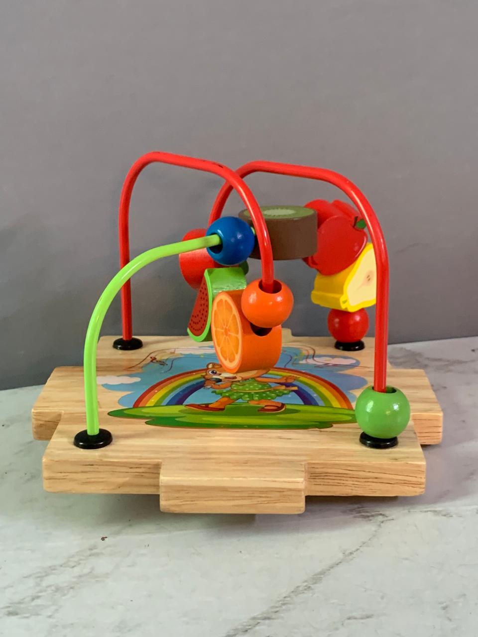Mini Spinning Beads Maze Wooden Educational Toy. (Rs 200 advance)