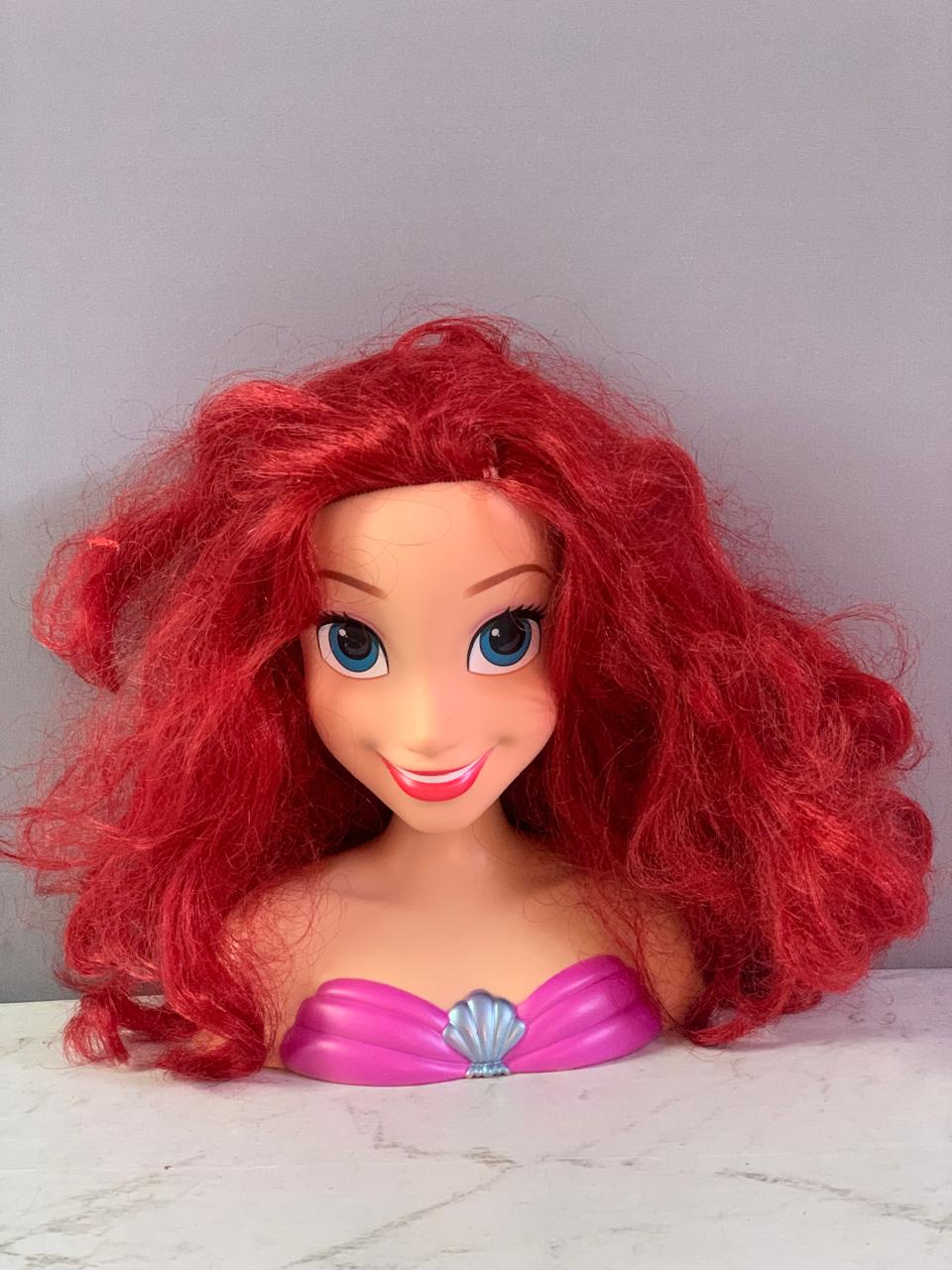 Disney Princess Ariel Hair Styling Head. (Rs 250 advance)