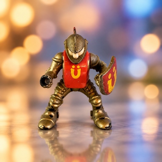 Fisher-Price Great Adventures Gold Knight Action Figure.(hand damaged)