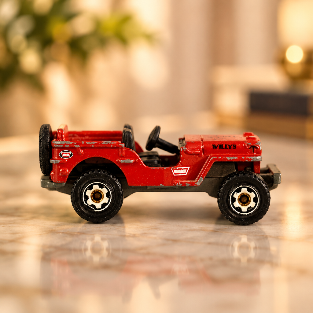 Matchbox 1948 Willys Jeep Die-Cast Toy Car. (Must check video for condition)