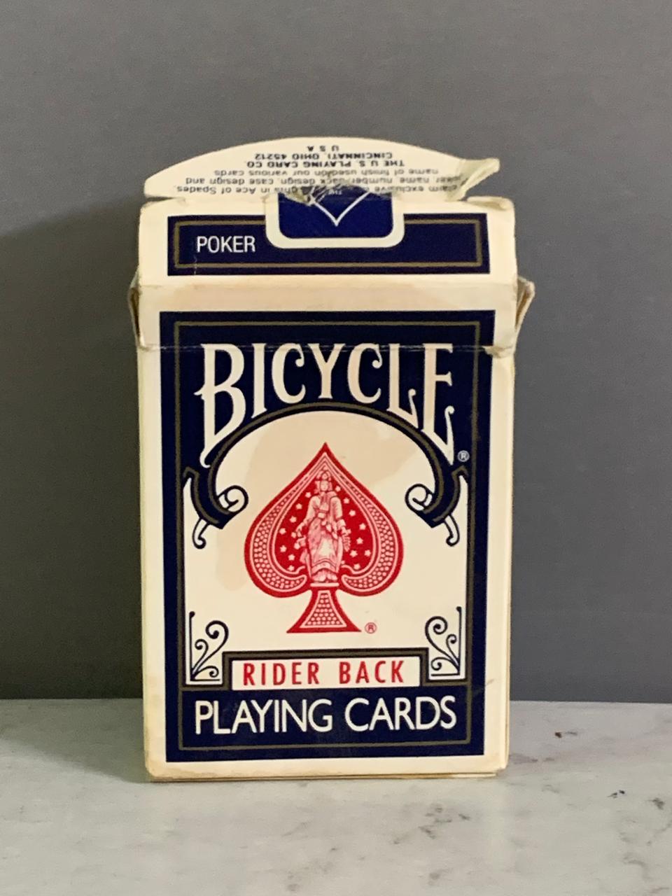 Bicycle Rider Back Poker Playing Cards. (47 cards)