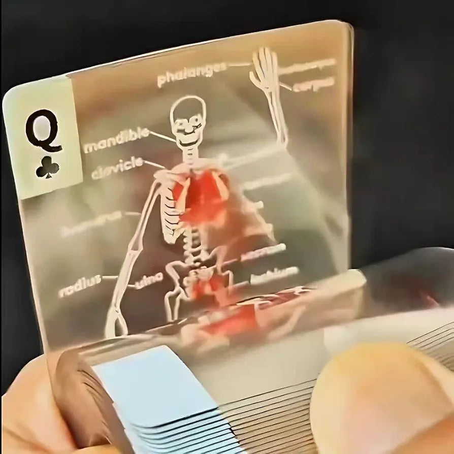 The Body Deck Transparent Anatomy Playing Cards.(Rs 250 advance)
